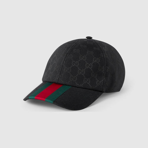 CASQUETTE DE BASE-BALL EN TOILE GG D'ORIGINE NOIR