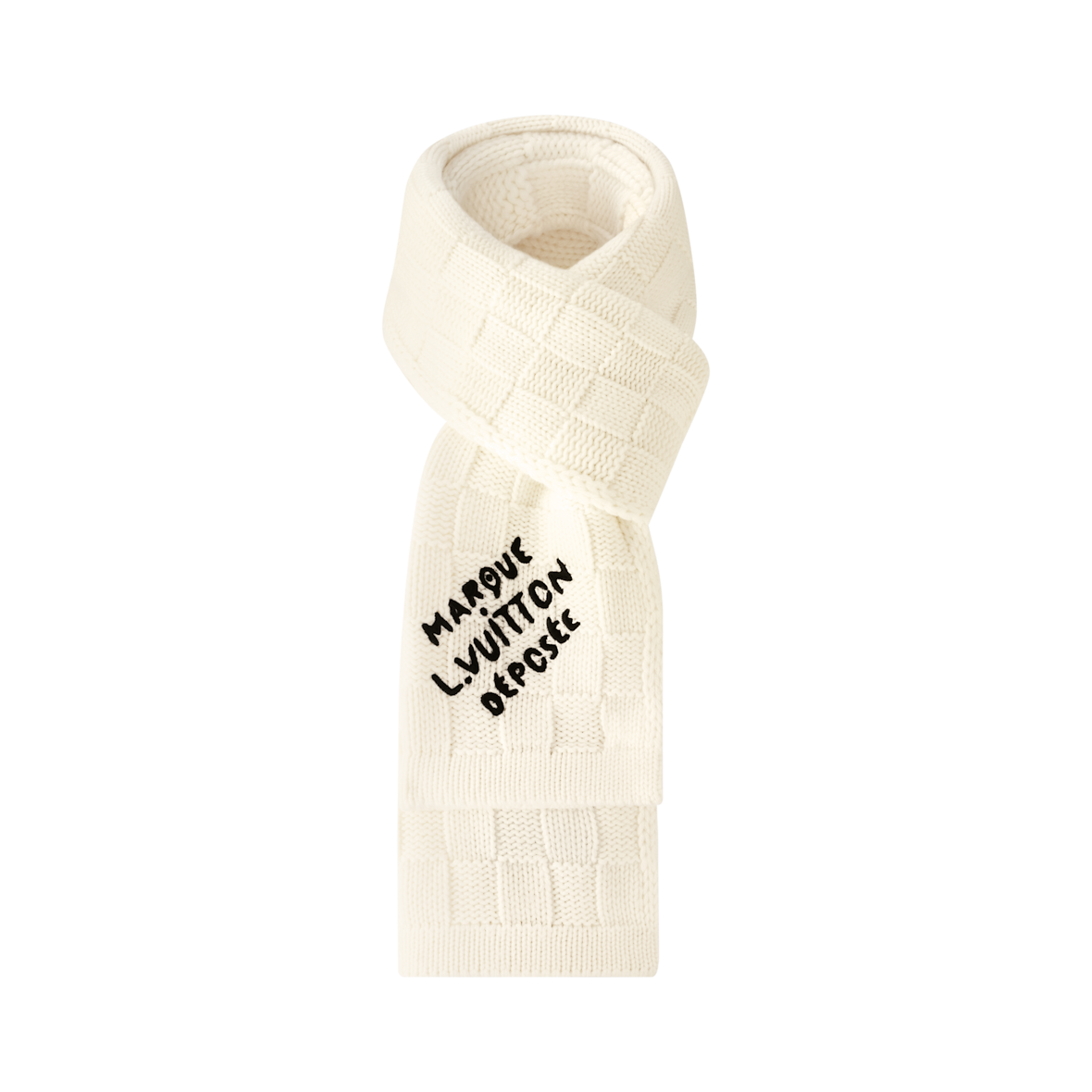 Bonnet et Écharpe Écharpe Damier Snug Crème