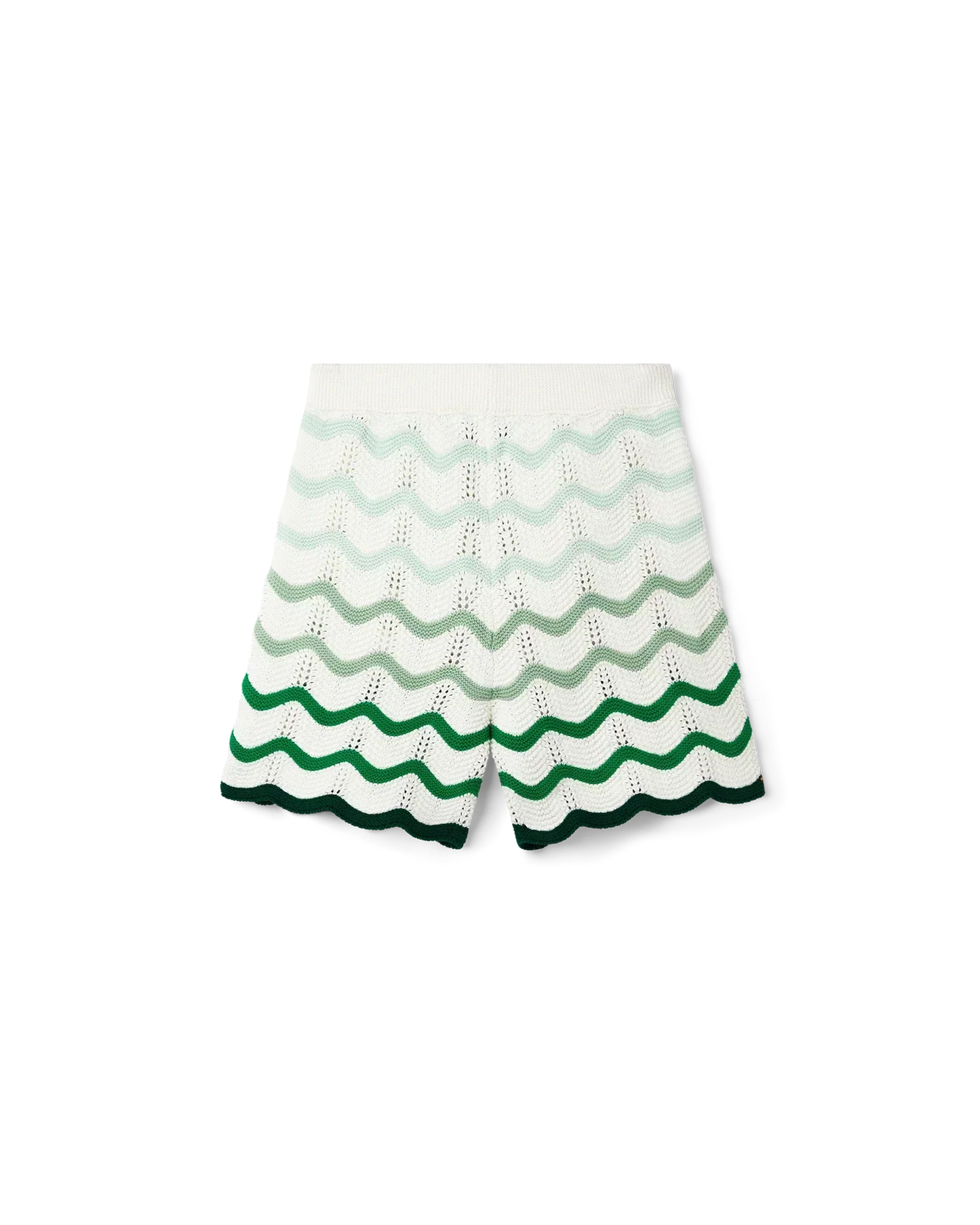 Wavy Gradient Crochet Shorts