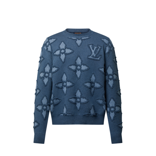 Haut ras du cou en coton texturé