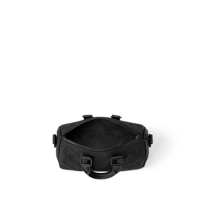 Sac Keepall Bandoulière 25 Noir Cuir