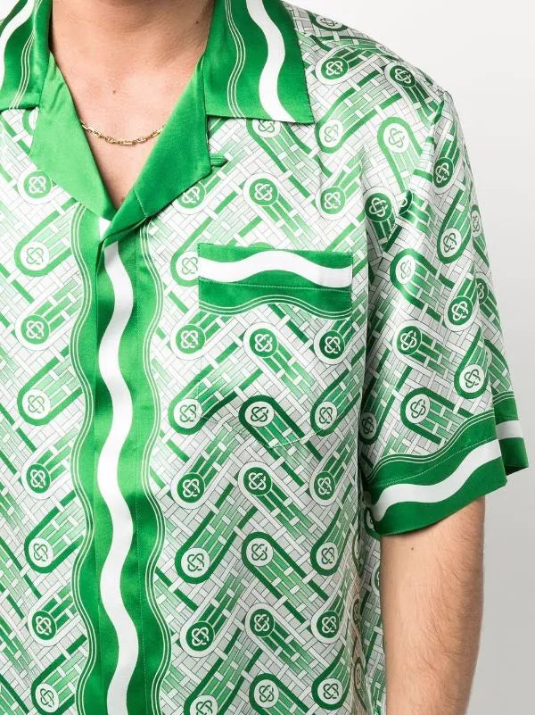 Casablanca Ping Pong monogram-print shirt