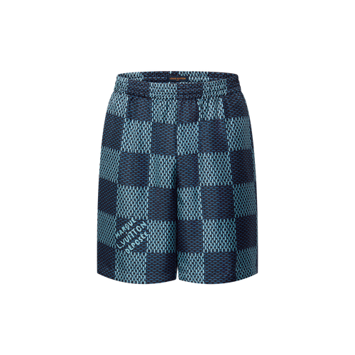 Short Damier en soie