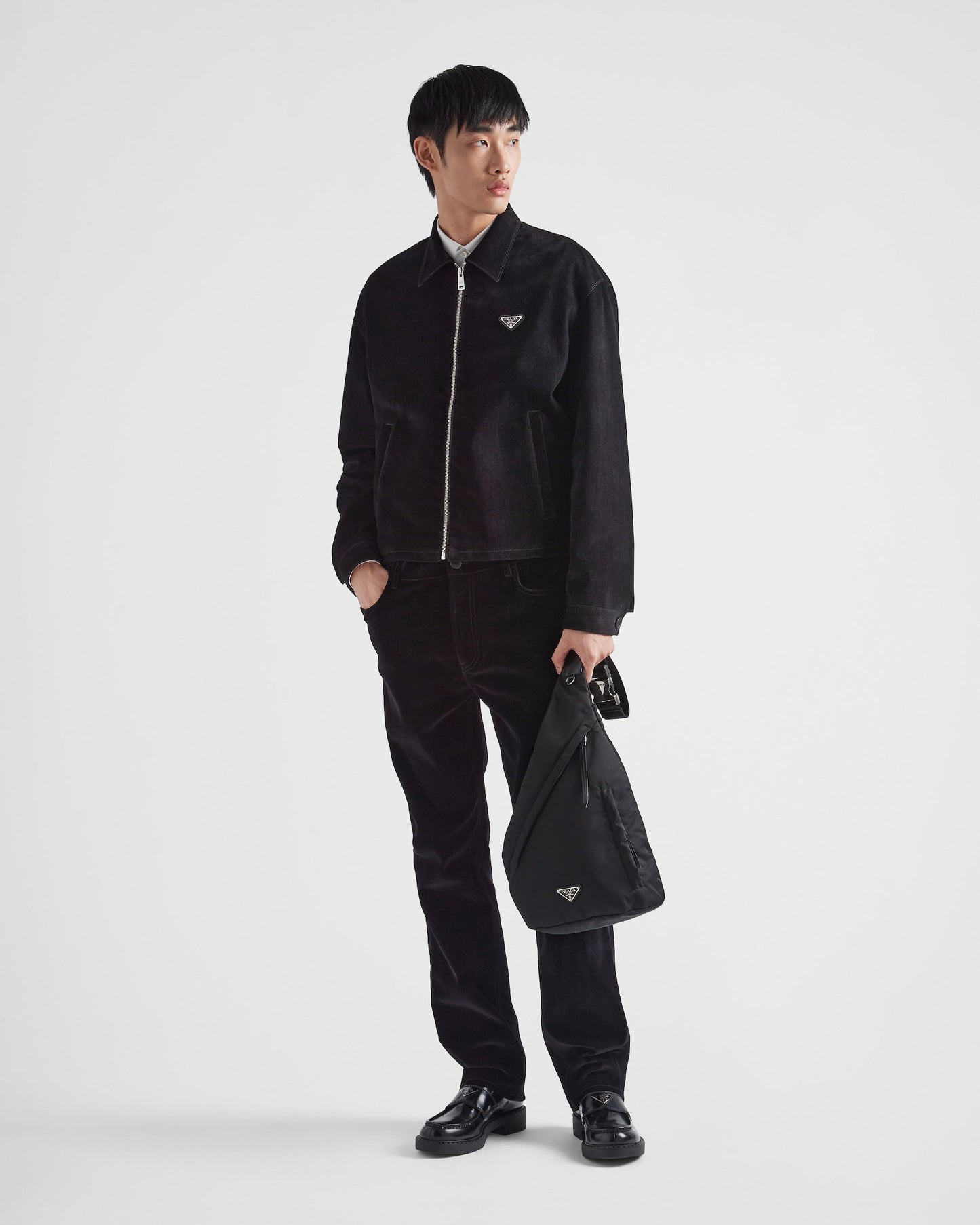 Sac à dos en Re-Nylon et cuir