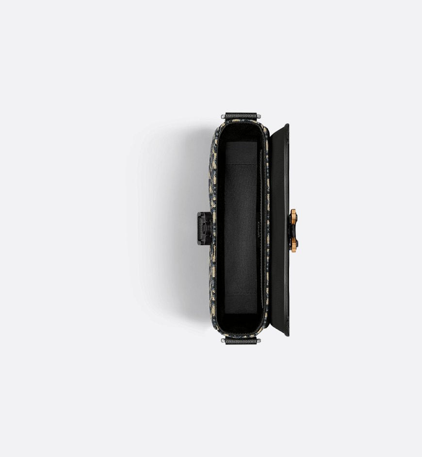 Sac Messenger à rabat Saddle Small Noir et Beige