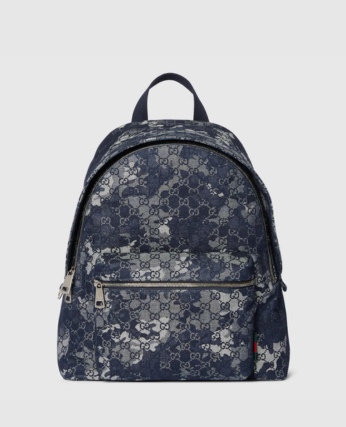 Sac à dos en denim GG grand format