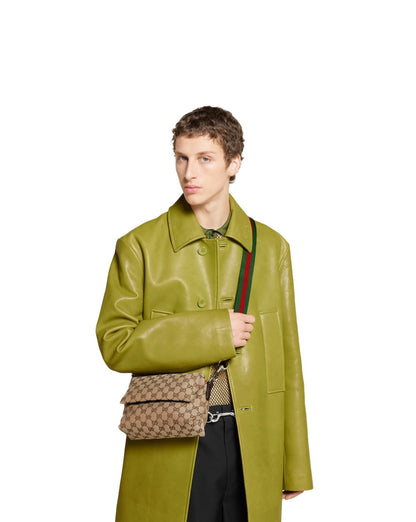 Sac à bandoulière en toile GG petit format