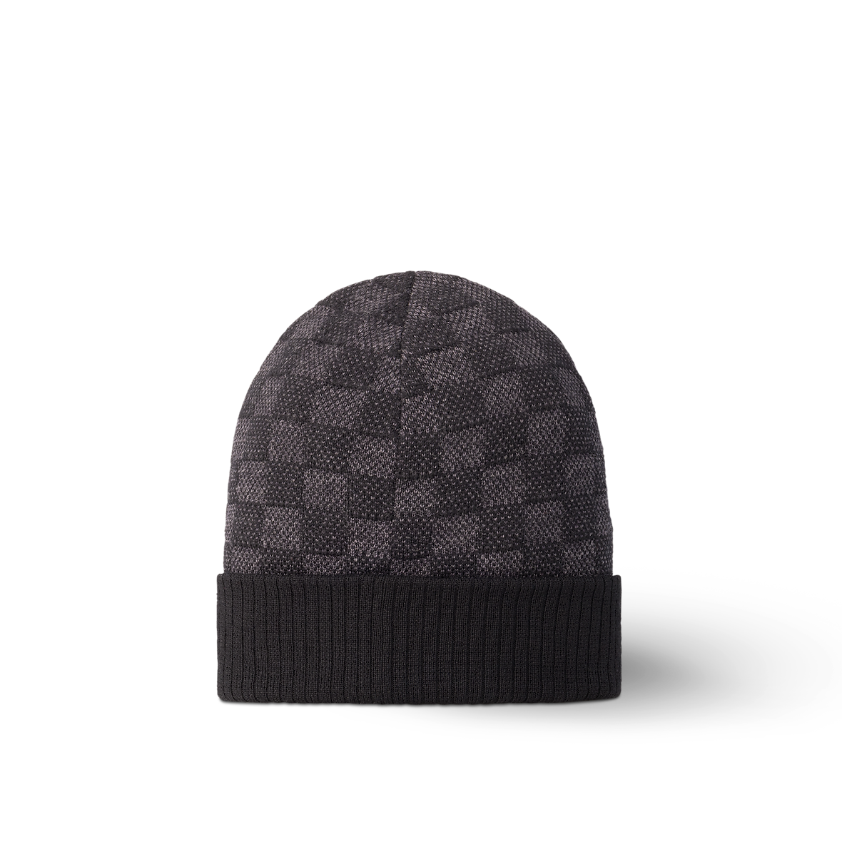 Bonnet et Écharpe Néo Petit Damier Noir