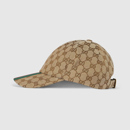 CASQUETTE DE BASE-BALL EN TOILE GG D'ORIGINE Beige