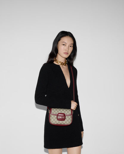 Sac à épaule Gucci Horsebit 1955 Soft petit format
