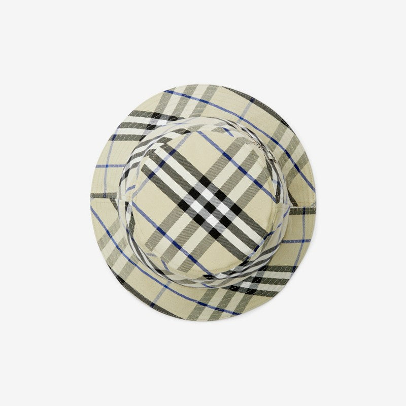 Bob en coton mélangé Check EKD Lichen