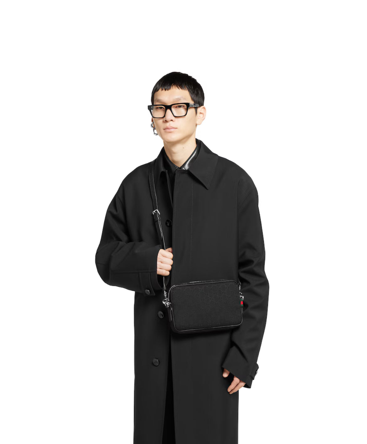 Sac à bandoulière en toile GG petit format