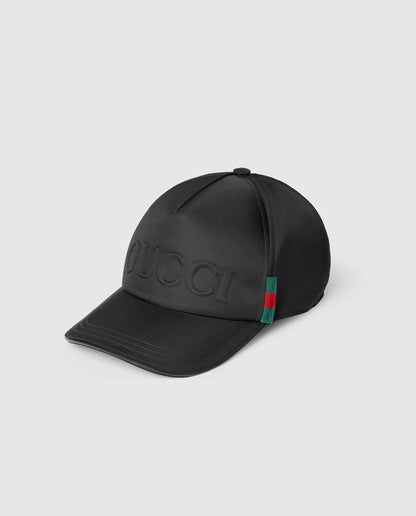 Casquette de baseball en nylon avec logo Gucci