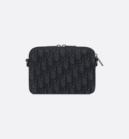 Pochette zippée à bandoulière Noir