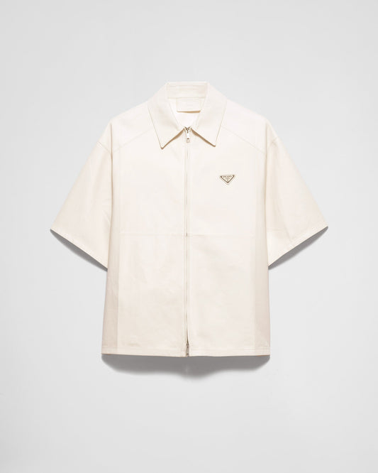 Chemise en cuir nappa